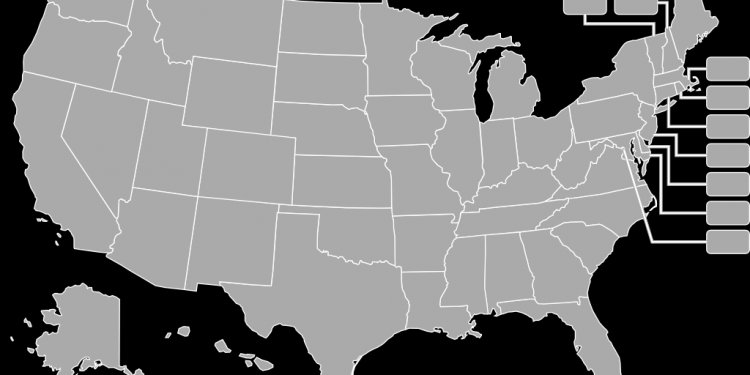 USA navigation map