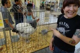 A woman at the State Fair in Dallas, TX