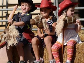Children dressed as cowboys