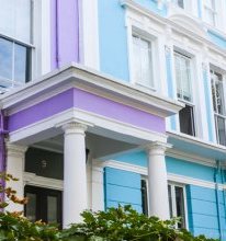 Colorful Houses in Primrose Hill