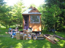 gibsons tiny house under construction