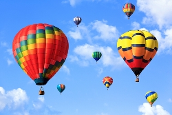 Hot air balloons in plano