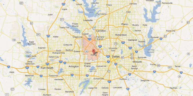 Irving Texas Map Google