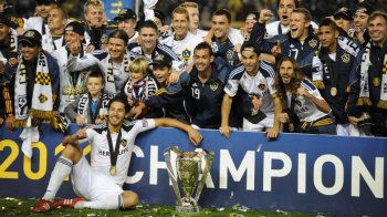 LA Galaxy MLS Cup celebration