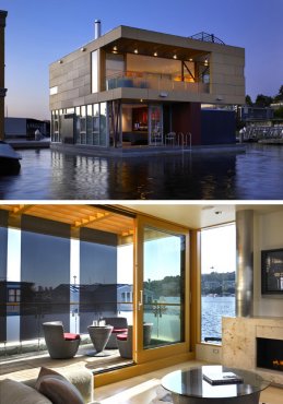 lake union floating home