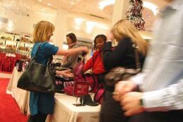 People shop at a mall in Dallas, TX